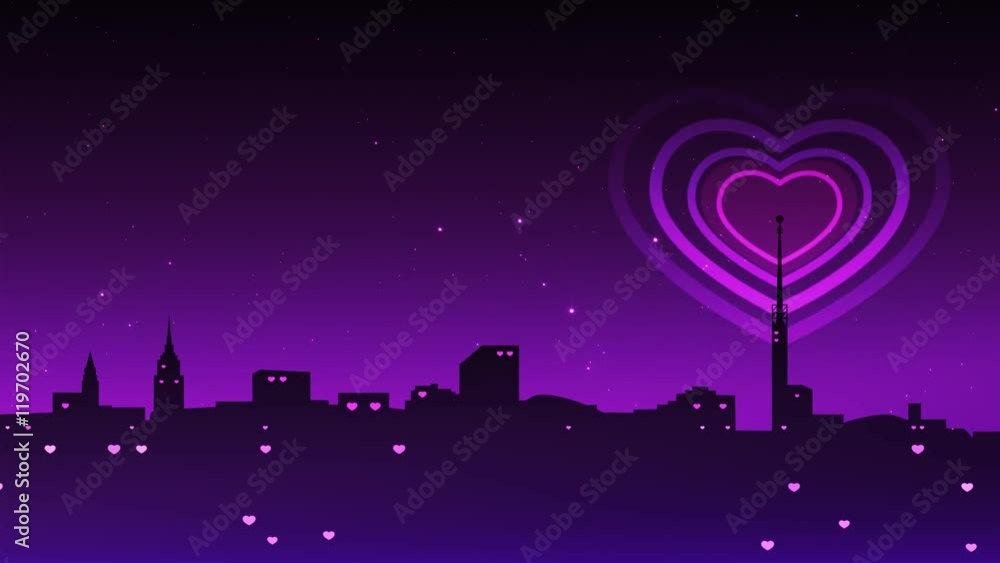 Heart shaped sign emission Heart shaped sign emission