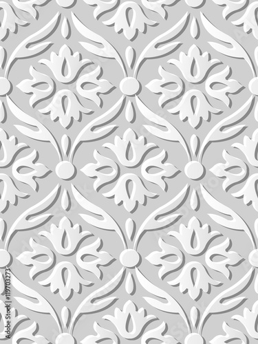 3D paper art 529 curve rouns cross flower