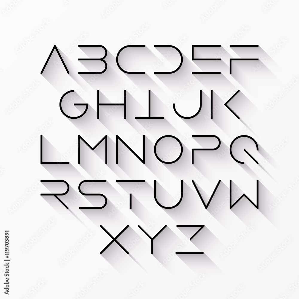 Uppercase Latin Letters Telegraph