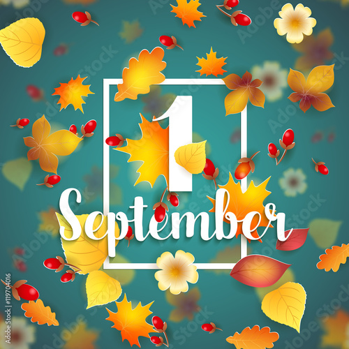 First September Autumn Background.