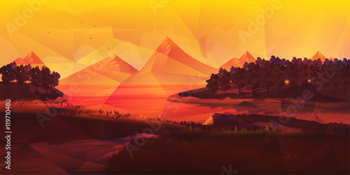 Low poly NatureLandscape