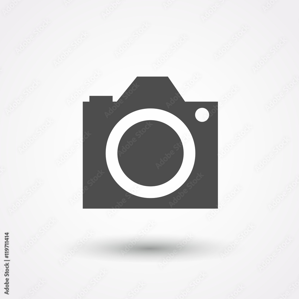 Camera icon isolated. Vector