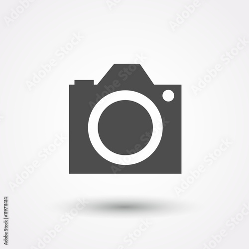 Camera icon isolated. Vector
