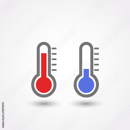 Thermometer icon. Vector