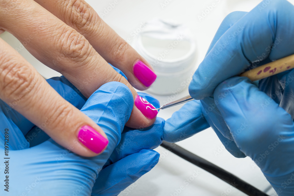 process of pedicure at beauty salon process of pedicure at beauty salon