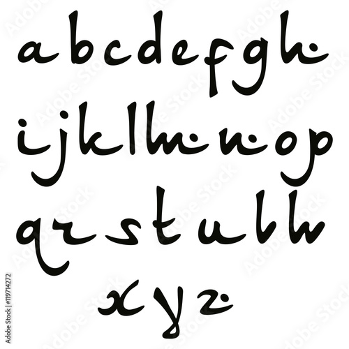 Vector Oriental font.