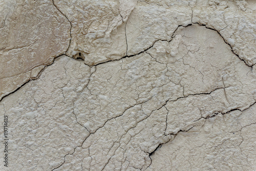 Cracked clay natural background