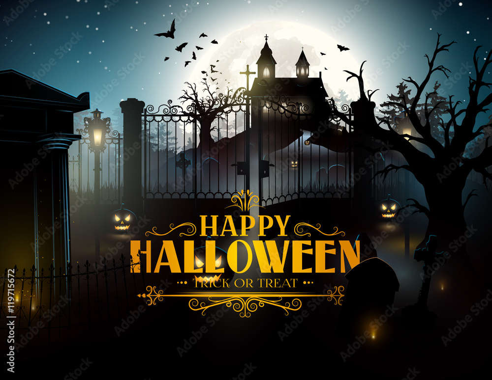 Fototapeta premium Halloween background