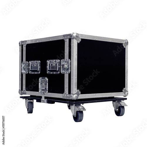 flight road case isolated on the white background for music or l