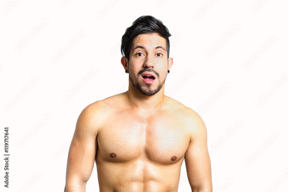 Fototapeta premium joven fitness latino