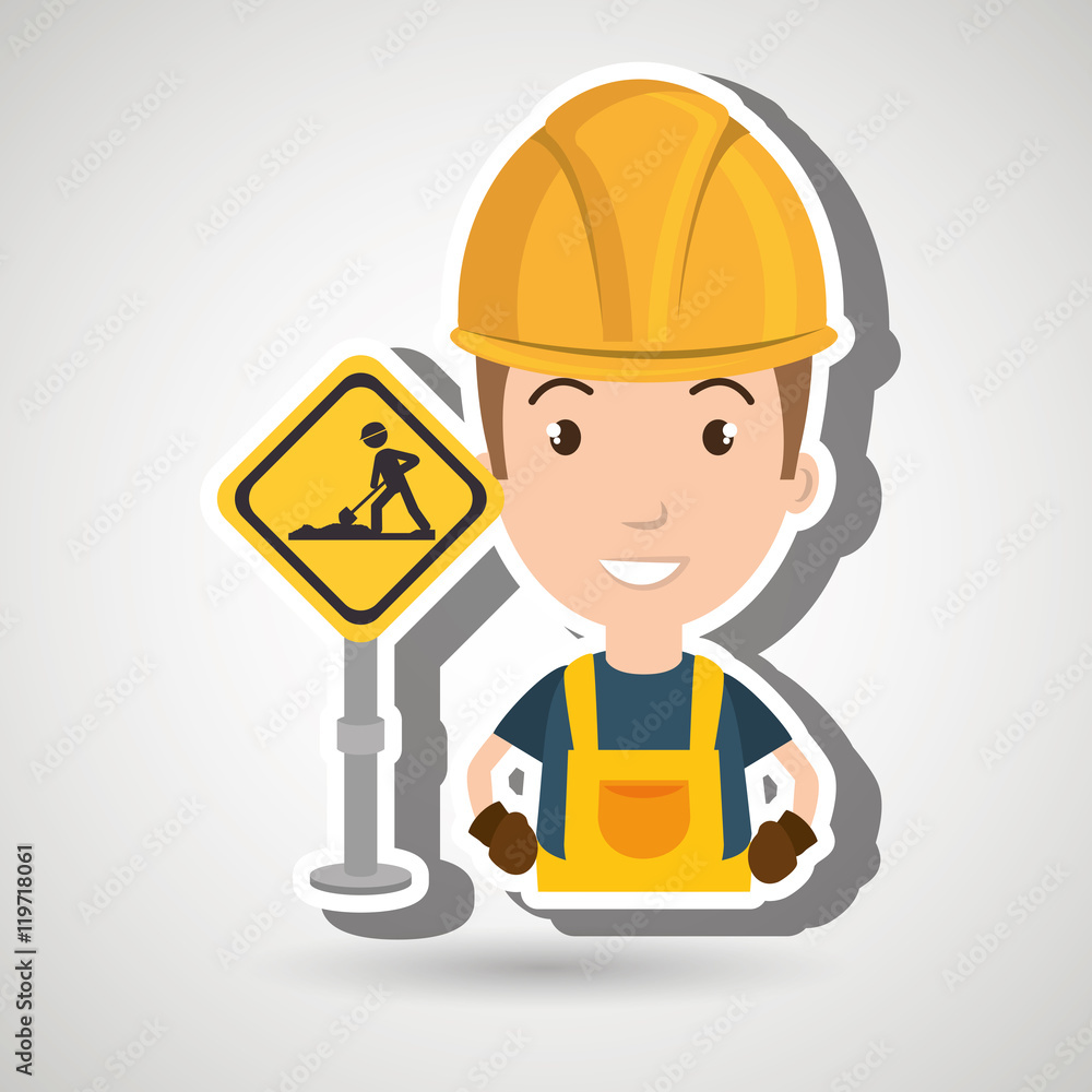 man worker construction vector illustration design eps 10 man worker construction vector illustration design eps 10