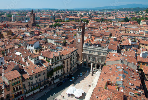 Verona- vista da torre dei Lamberti