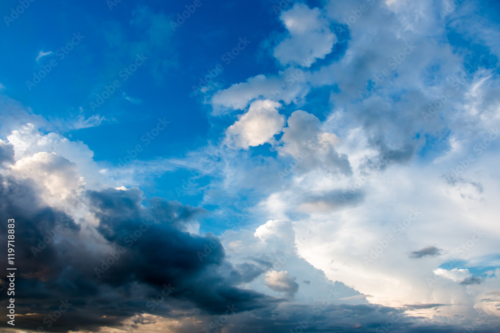 Obraz premium sunset with clouds