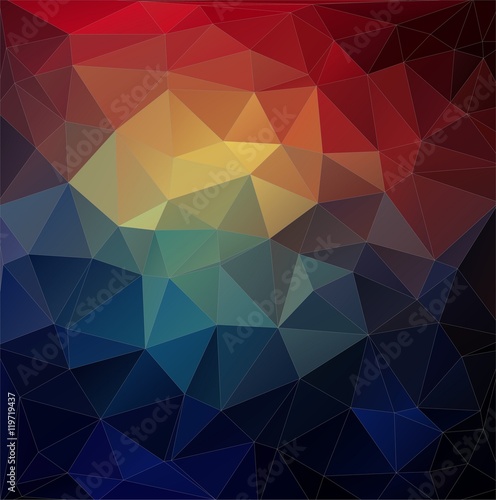 Abstract colorful triangle geometric background.