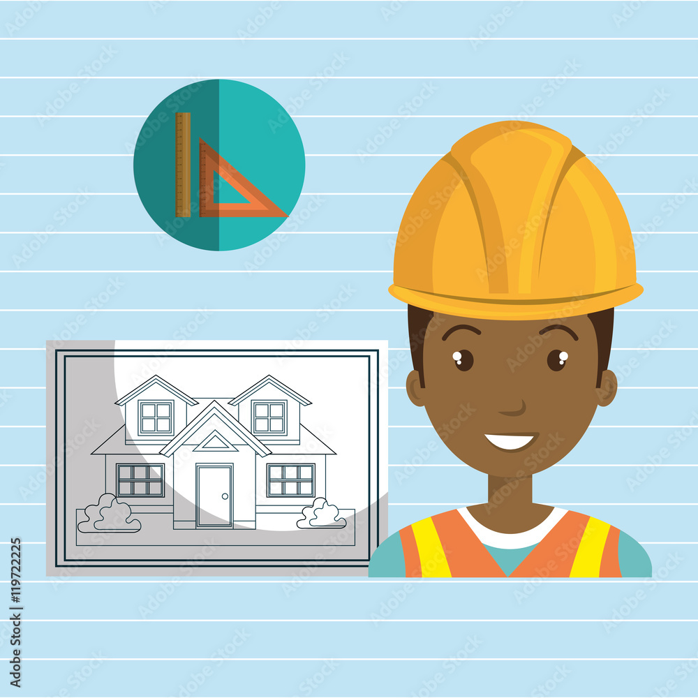 man architect tools vector illustration icon eps 10 man architect tools vector illustration icon eps 10