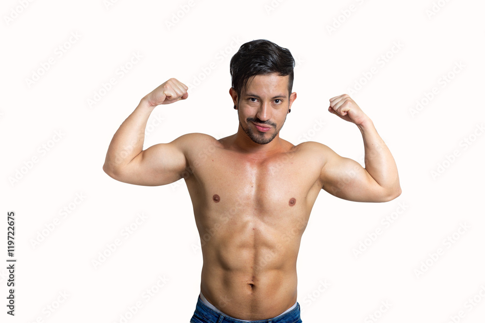 Fototapeta premium joven fitness latino