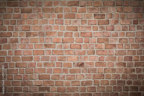 background and texture of decorative red brick wall pattern