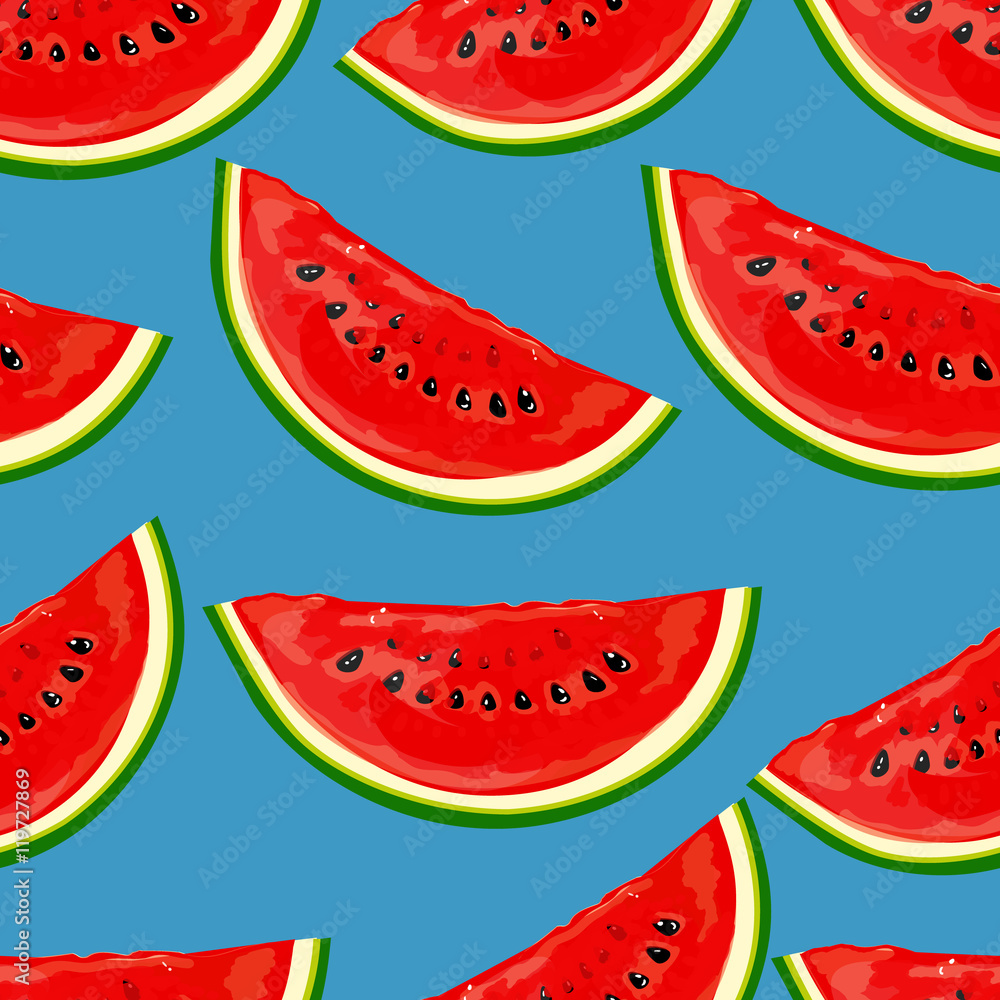 Seamless pattern watermelons Seamless pattern watermelons