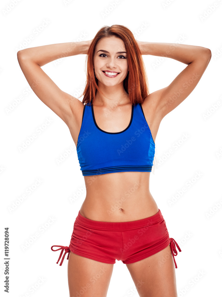 sporty beauty woman