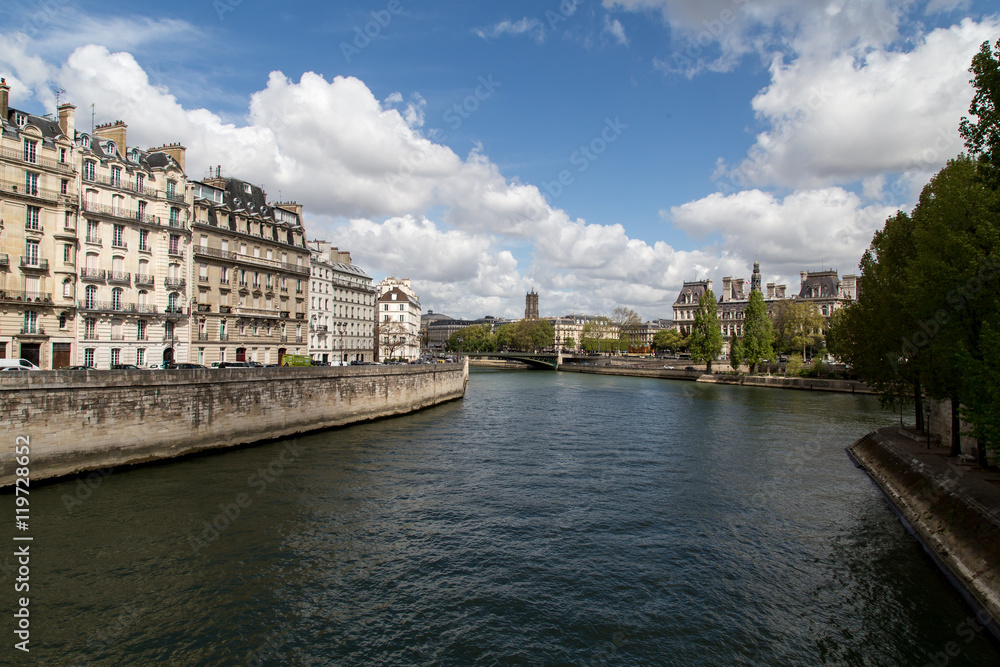 Naklejka premium Parigi- La Senna