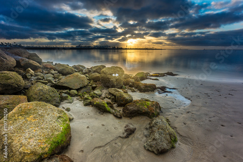 Cloudy morning sunrise