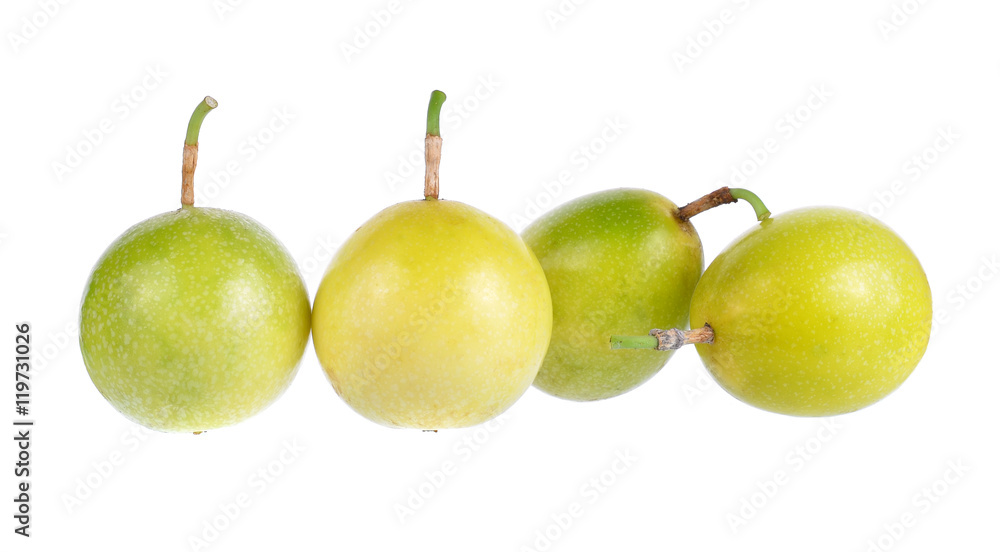 Passion fruit isolated on white background Passion fruit isolated on white background