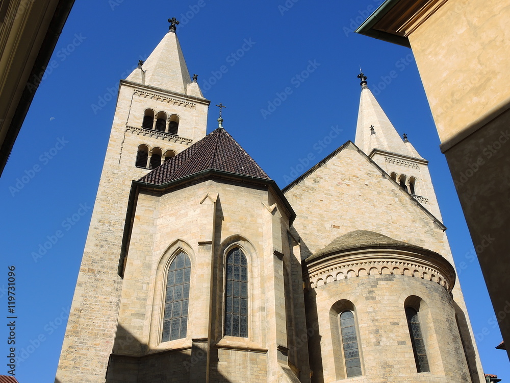 St. George's Basilica in Prague, Czech republic. Christian cathedral