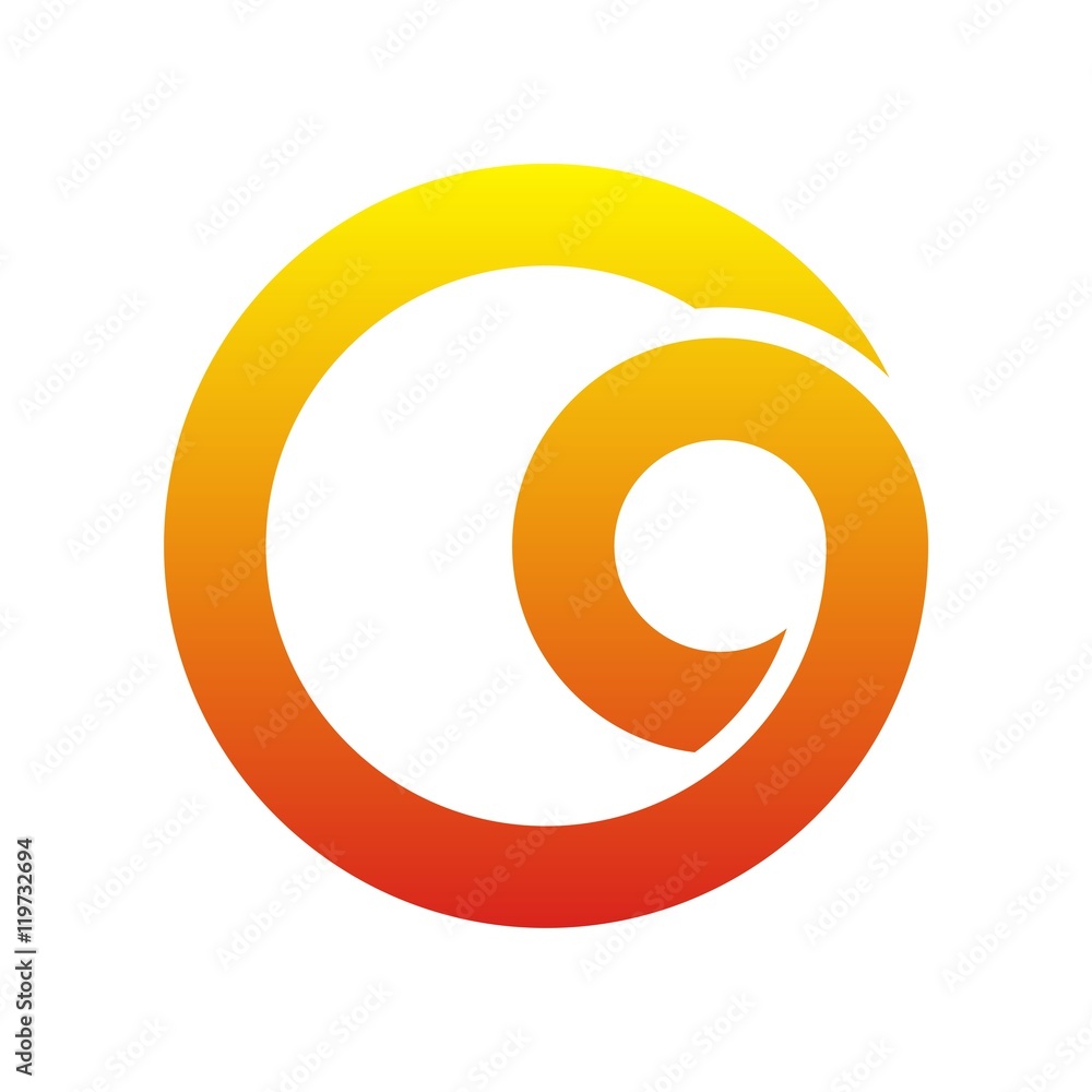 Fototapeta premium Circle abstract logo vector