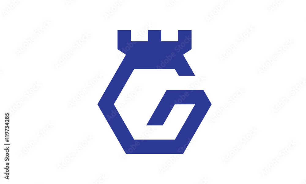 Obraz premium chess letter G Logo