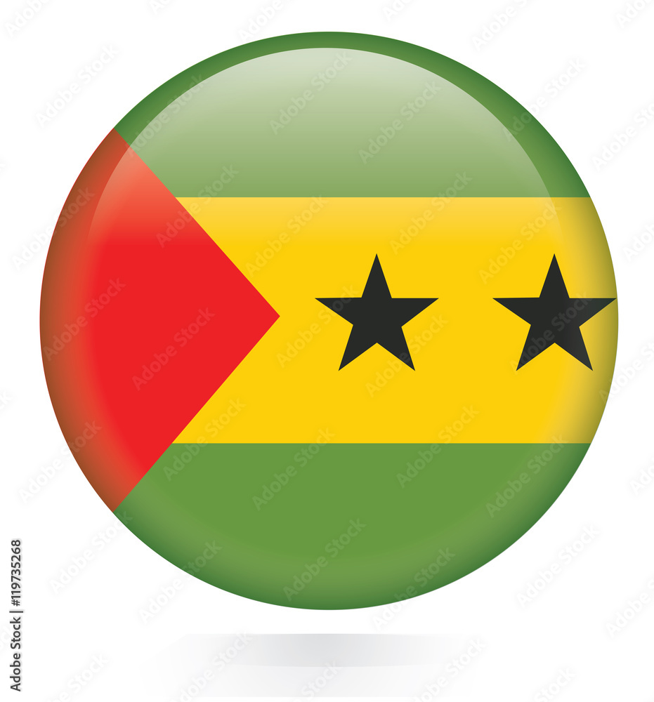 Sao Tome and Principe Flag button Sao Tome and Principe Flag button