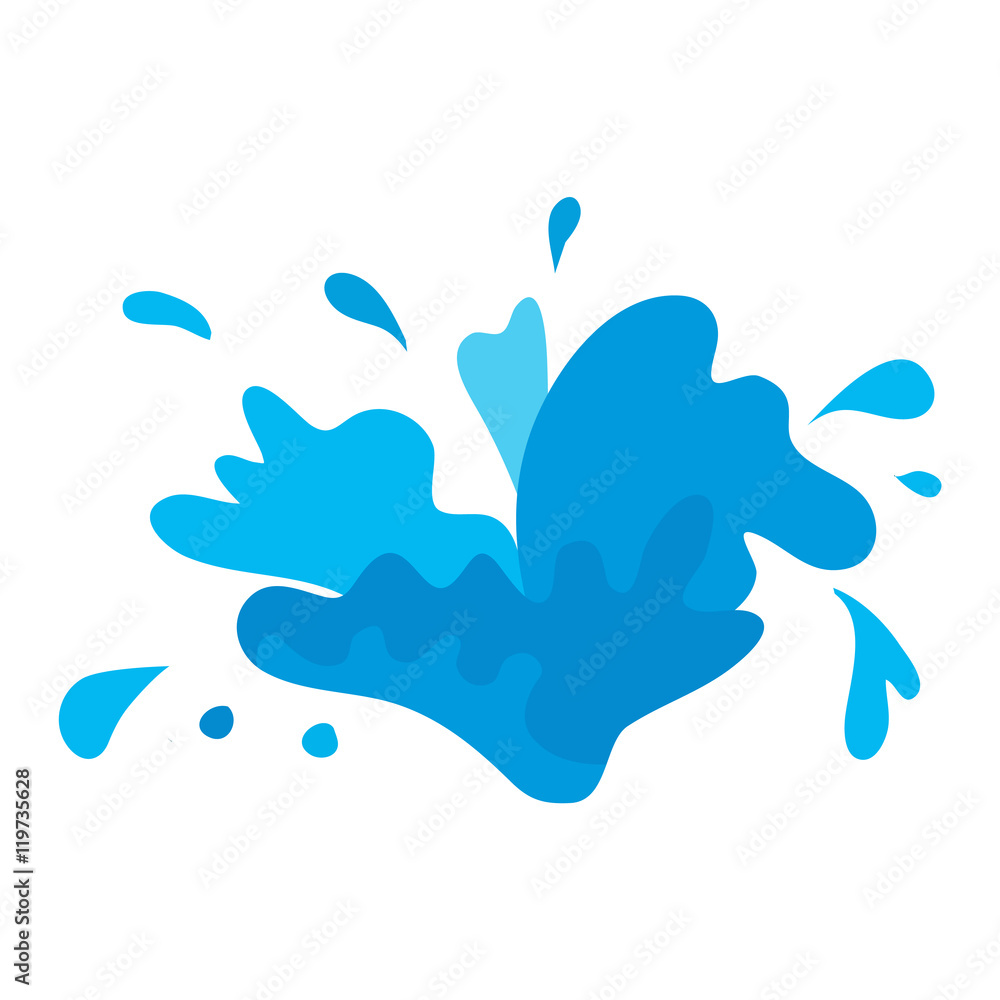 Water splashes vector set Water splashes vector set