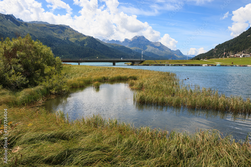 Lago di Champfer - Engadina Stock Photo | Adobe Stock