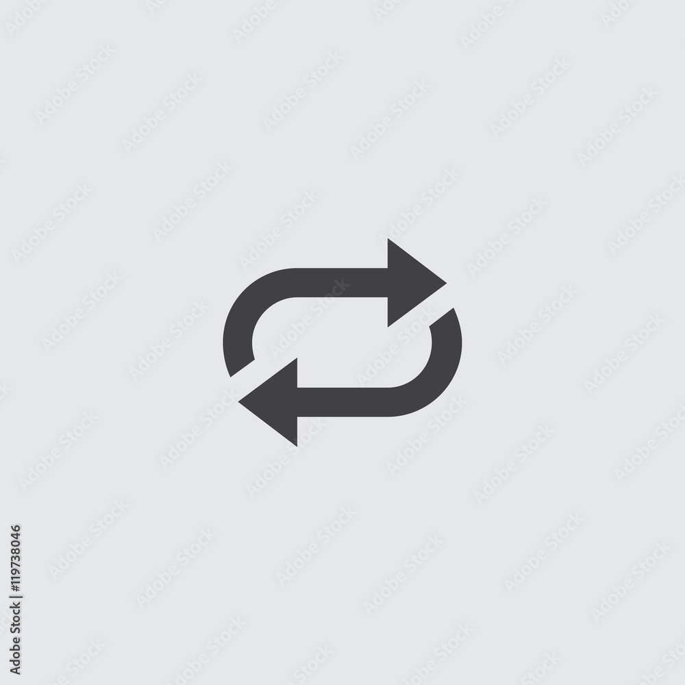 Auto play icon in a flat design in black color. Vector illustration eps10 Auto play icon in a flat design in black color. Vector illustration eps10