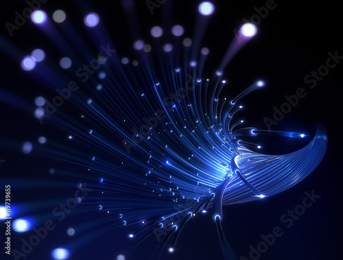 Glasfaser Daten Kabel - stilisiert, Version 1 © envfx
