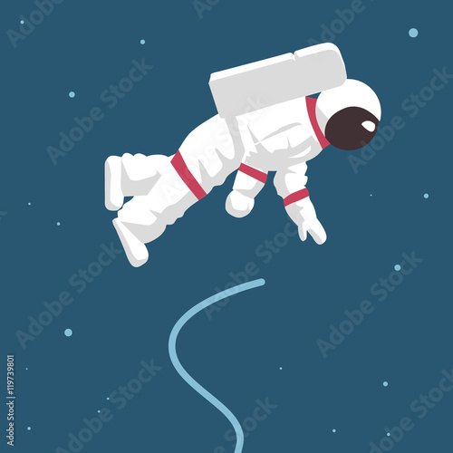 Astronaut in outer space