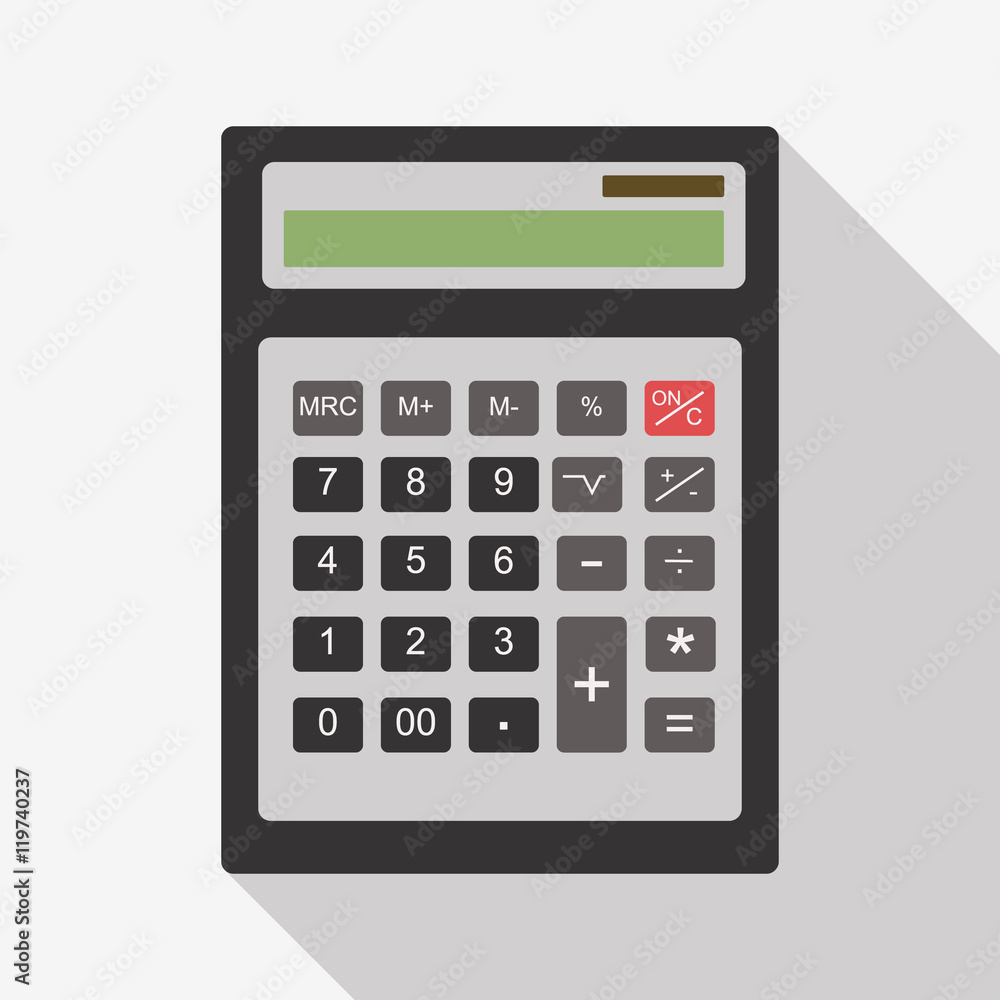 Calculator vector icon Calculator vector icon