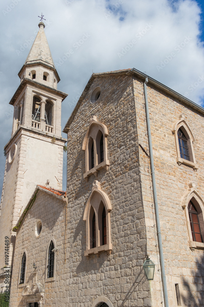 Saint John church in the Old Town of Buldva, Montenegro