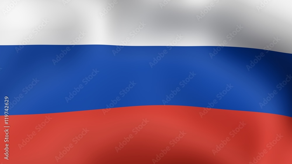 Flag of russia, fluttering in the wind. 3D rendering. Flag of russia, fluttering in the wind. 3D rendering.