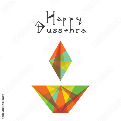 Free Download abstract happy dussehra greeting or poster design vector - GFXLoad