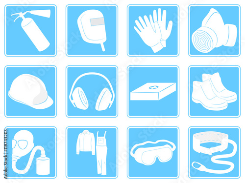 Infographics individual safety equipment