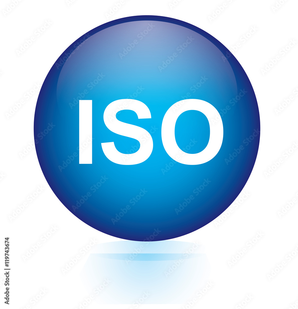 iso blue button iso blue button