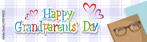Happy Grandparents Day Greeting Card Banner