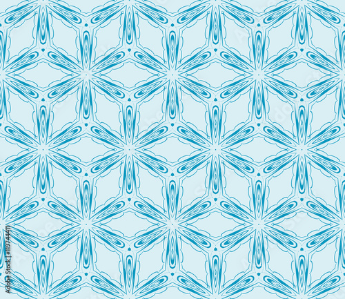 pattern of geometric designs. Seamless vector illustration. blue.