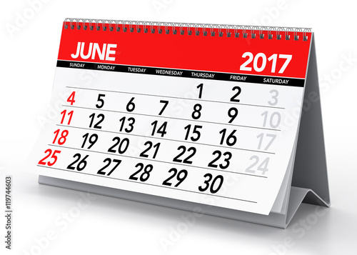 June 2017 Calendar