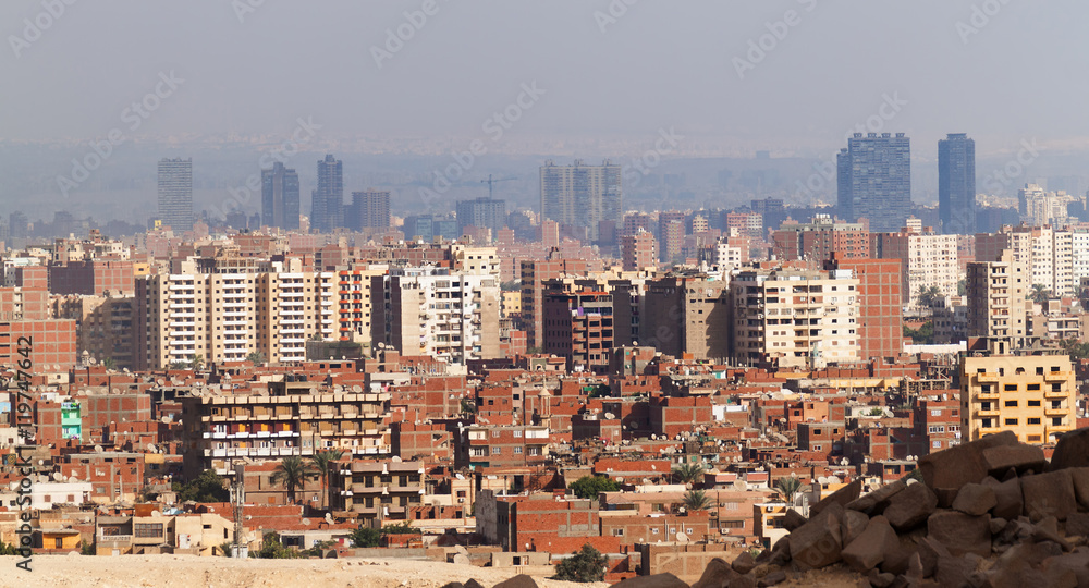 Cairo view from Giza plateau