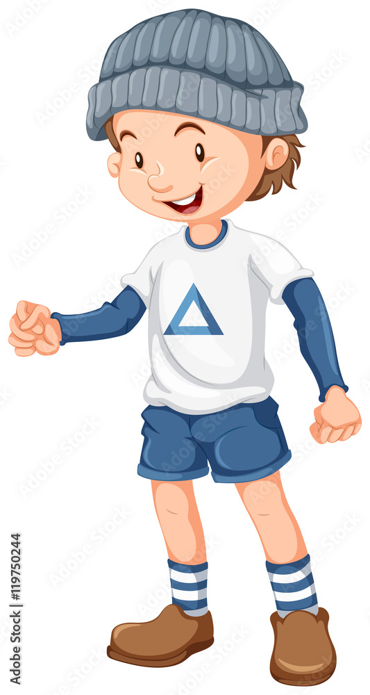 Little boy wearing blue hat Little boy wearing blue hat