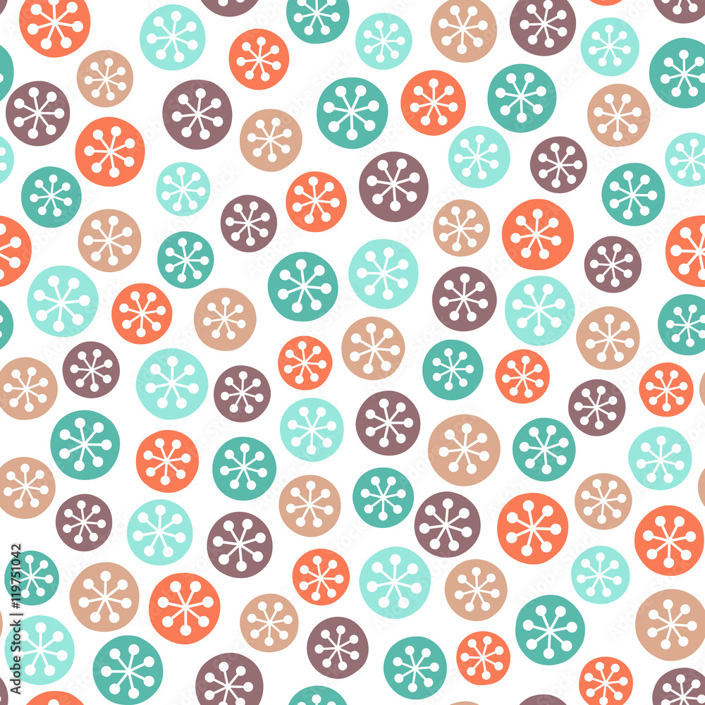 Seamless pattern with snowflakes for Christmas, New Year and winter design Seamless pattern with snowflakes for Christmas, New Year and winter design