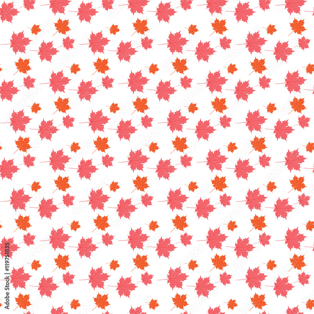 Seamless maple leaves pattern Seamless maple leaves pattern