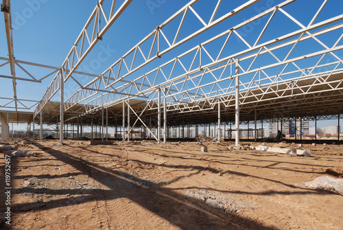 Construction of shopping center