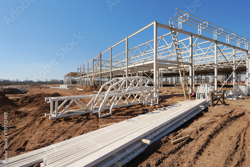 Construction of shopping center